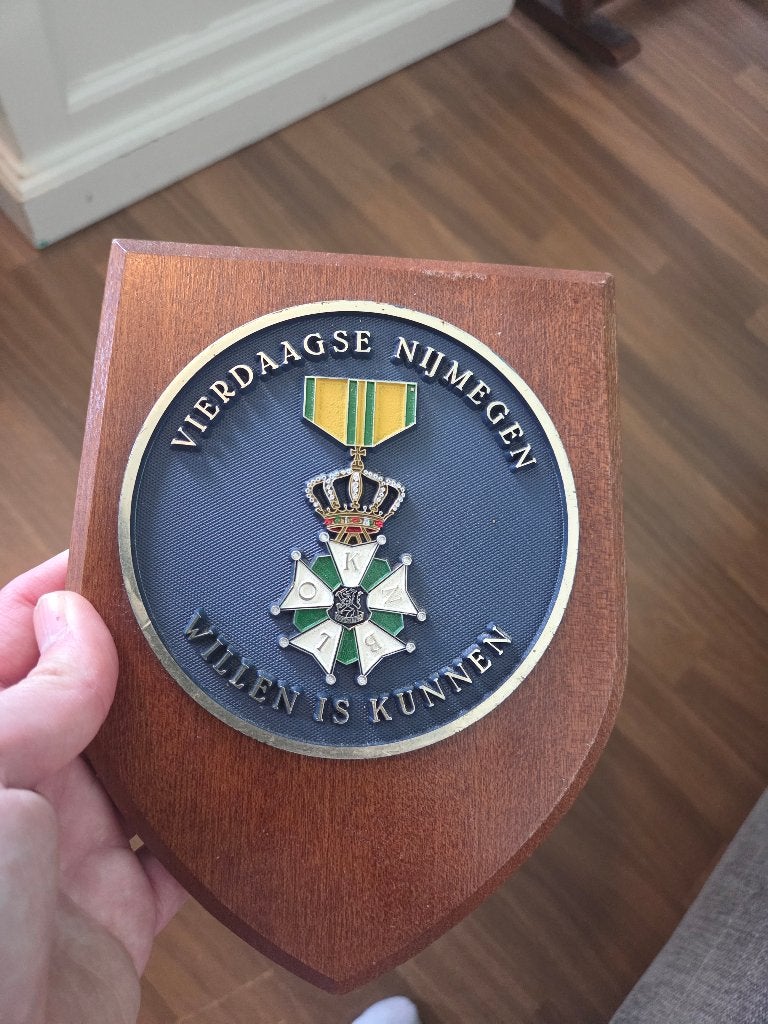 Nijmeegse 4daagse bord, Ophalen of Verzenden, Gebruikt