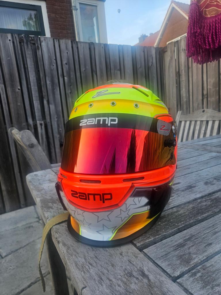 Zamp Karthelm RZ-70 met 2 vizieren en tas, Ophalen, Zo goed als nieuw, Helm of Handschoenen