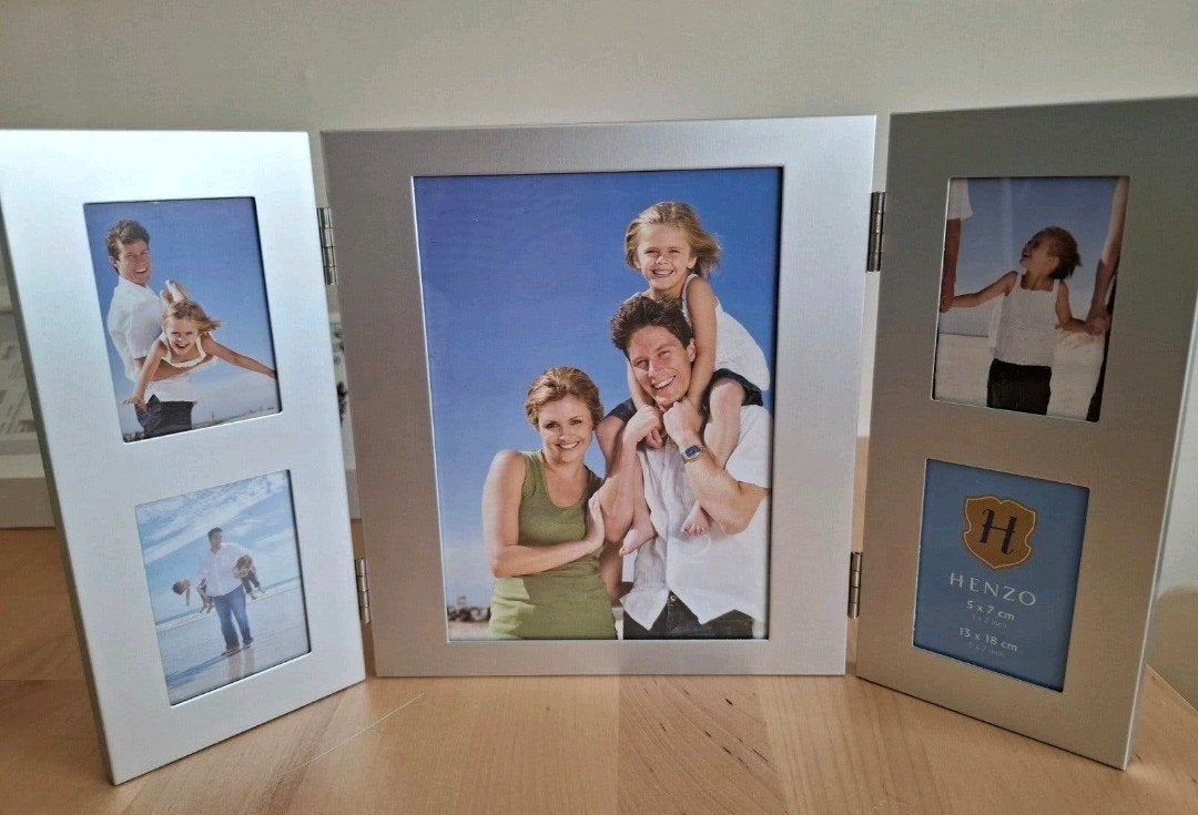 Fotolijstje voor 5 foto's, Ophalen, Nieuw, Zilver, Collagelijst