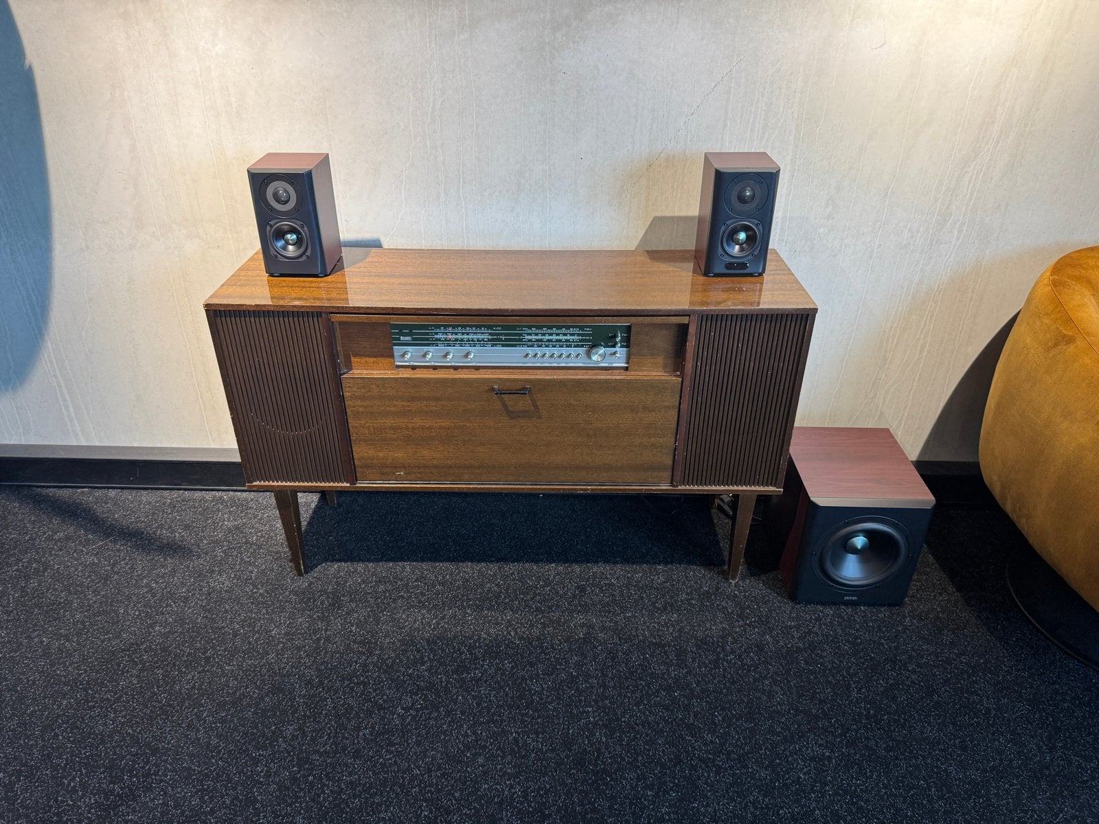 Edifier S350DB 2.1 speakerset walnoot met Bluetooth, Audio, Tv en Foto, Luidsprekers, Ophalen of Verzenden, Afstandsbediening