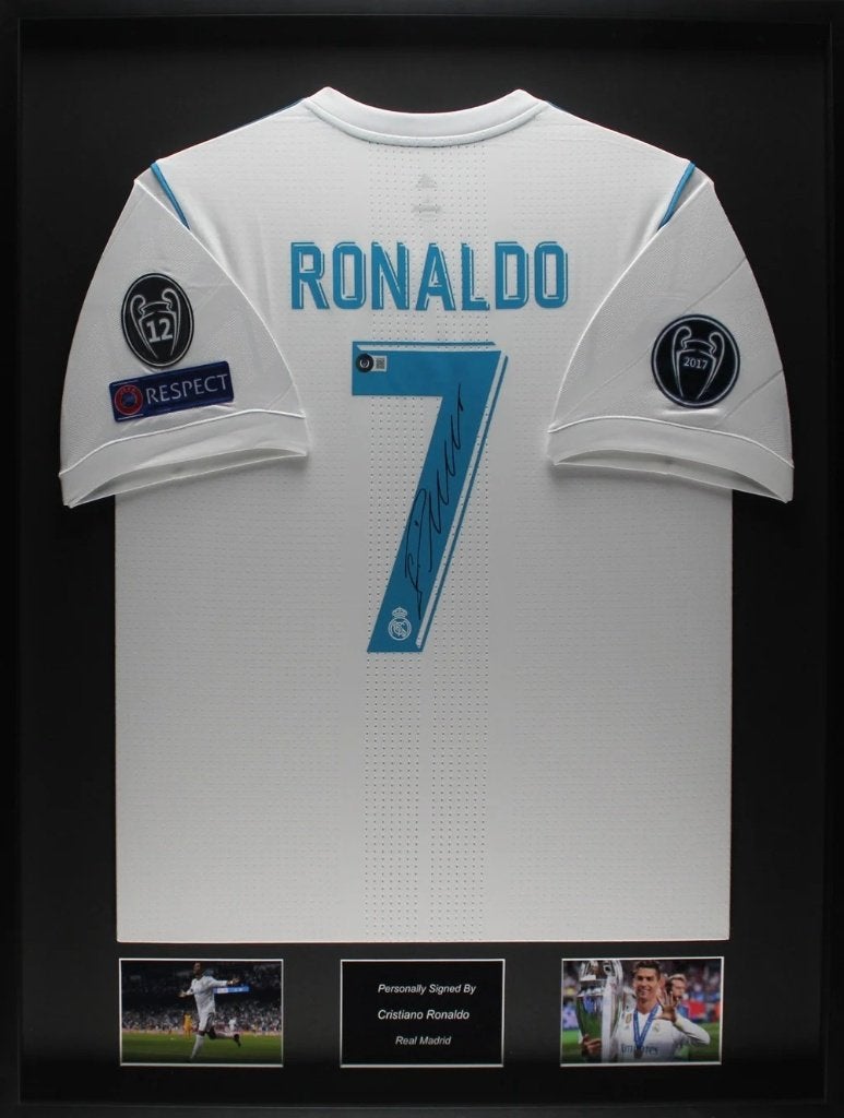 Cristiano Ronaldo Real Madrid 17/18 ingelijst thuis shirt, Buitenlandse clubs, Soccersignings.nl, Shirt, Nieuw