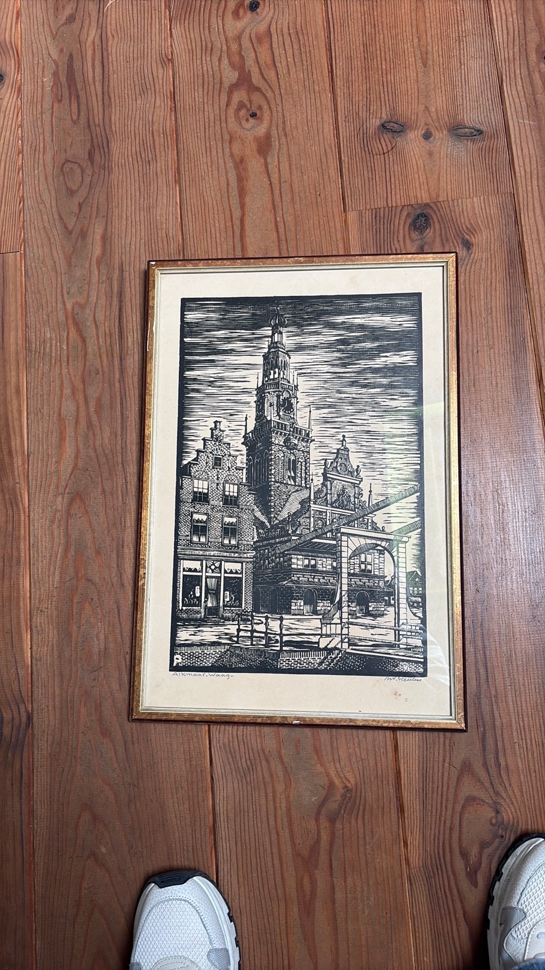 Zeegdruk de Waag Alkmaar, Antiek en Kunst, Ophalen