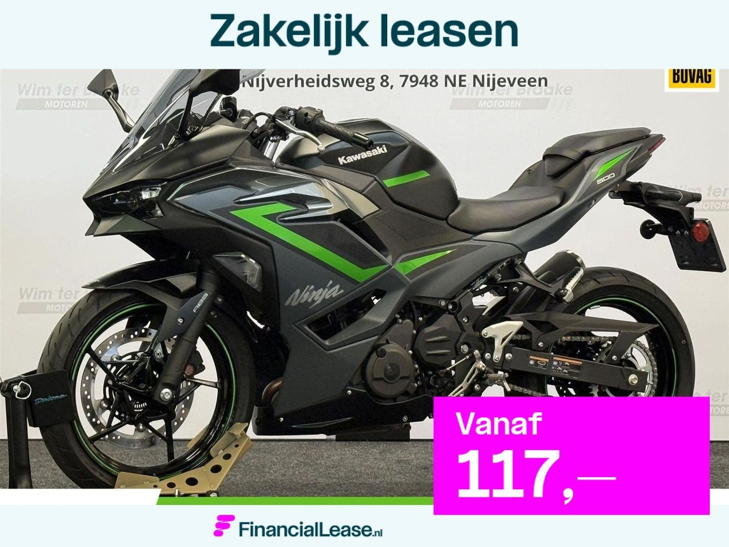 Kawasaki Ninja 500 SE - 2024, Bedrijf, Super Sport, 451 cc, 12 t/m 35 kW