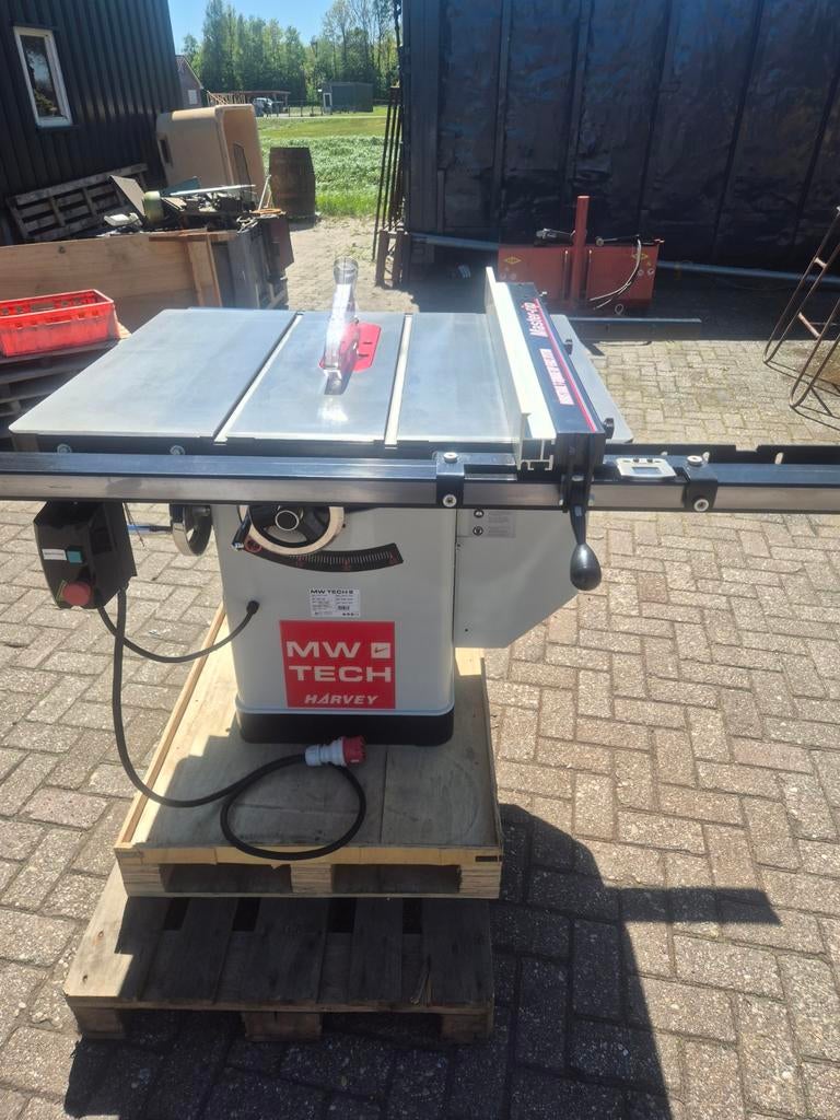 Harvey zaagtafel bj 2019 met dado as, Cirkelzaag, 70 mm of meer, Ophalen of Verzenden, Zo goed als nieuw