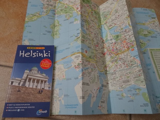 anwb extra reisgids Helsinki (Finland)/ met plattegrond, Europa, Ophalen of Verzenden, Zo goed als nieuw, Reisgids of -boek