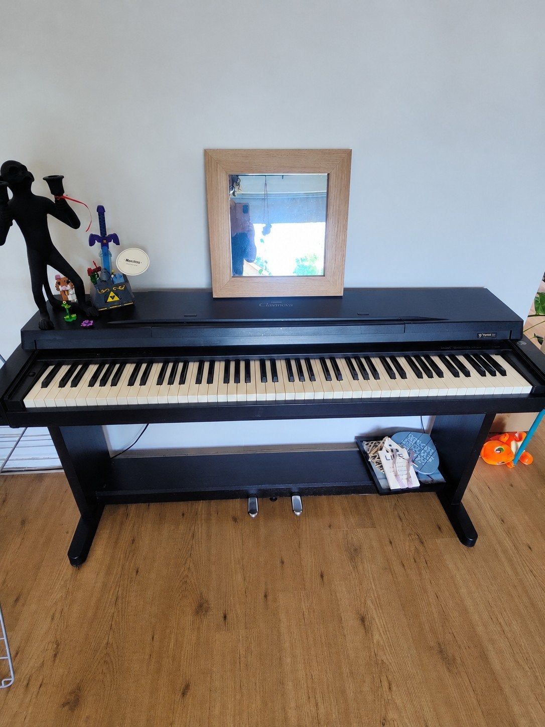 Yamaha clavinova clp 350 digitale piano, Ophalen, Zo goed als nieuw, Bruin