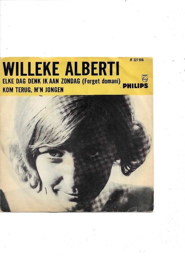 Single Willeke Alberti - Elke dag denk ik aan zondag, Ophalen of Verzenden, Gebruikt, 7 inch, Nederlandstalig