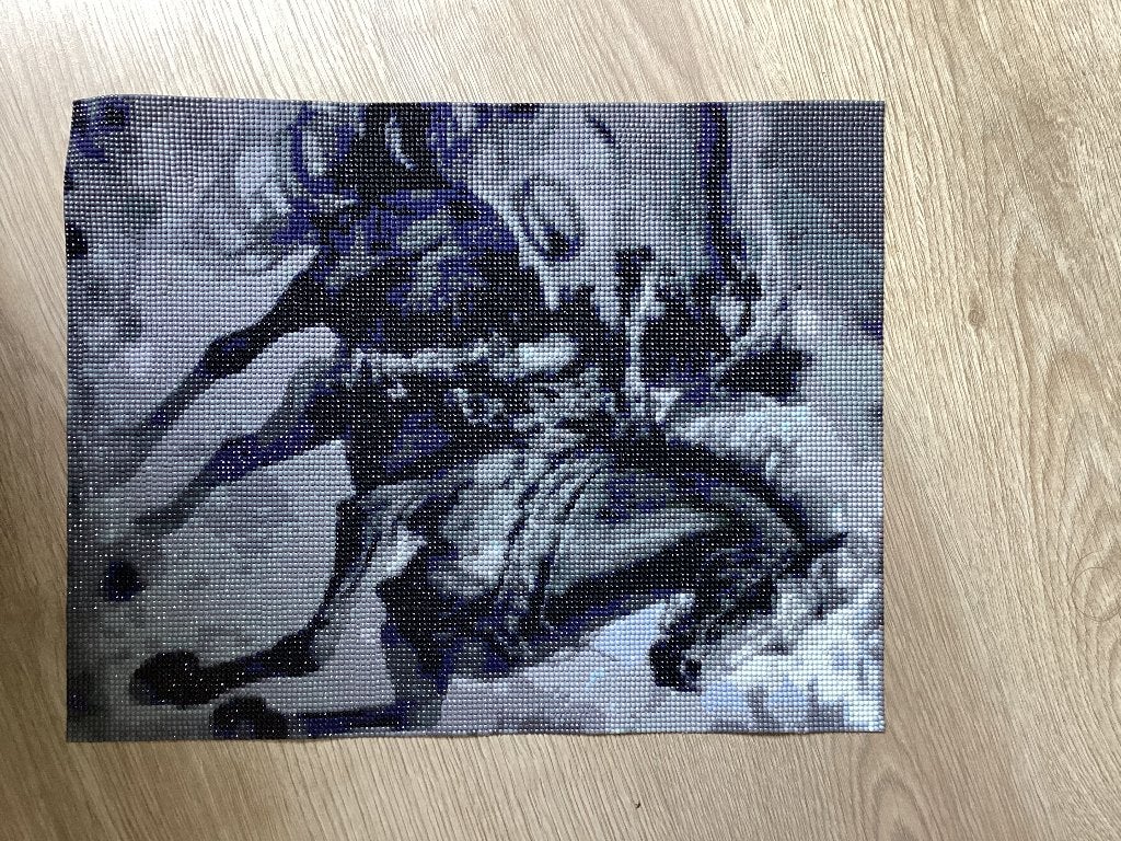 Paard diamond painting, Ophalen, Dieren, Nieuw, Grijs