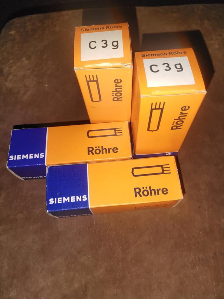 Matched quad Siemens C3g audio buizen, Ophalen of Verzenden, Buis of Buizen