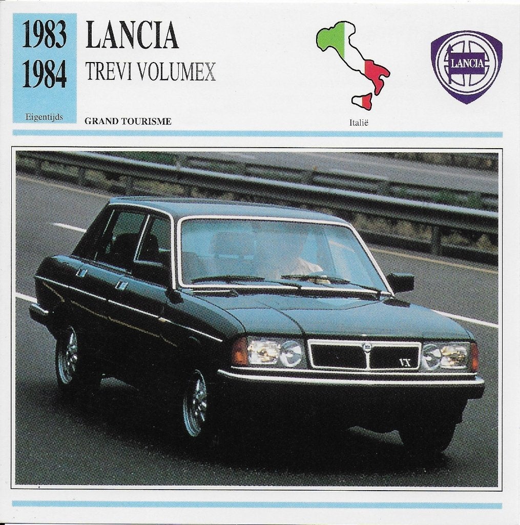 Ma95 autokaart lancia trevi volumex ( 1983 - 1984 ), Ophalen of Verzenden, Zo goed als nieuw, Auto's