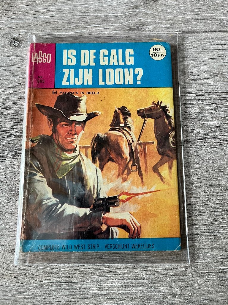 Lasso 383 Is de galg zijn loon?, Eén stripboek, Ophalen of Verzenden, Gelezen