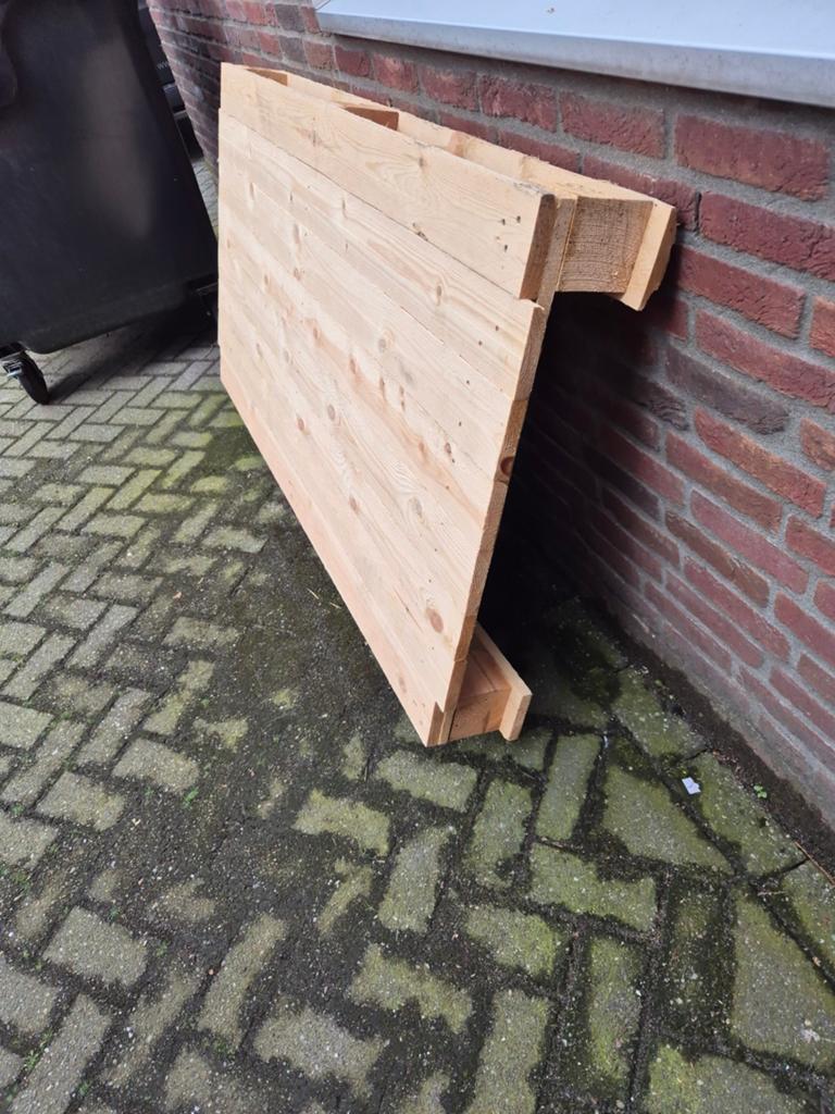 Pallet, Doe-het-zelf en Verbouw, Ophalen, 50 mm of meer, Minder dan 200 cm, Vuren