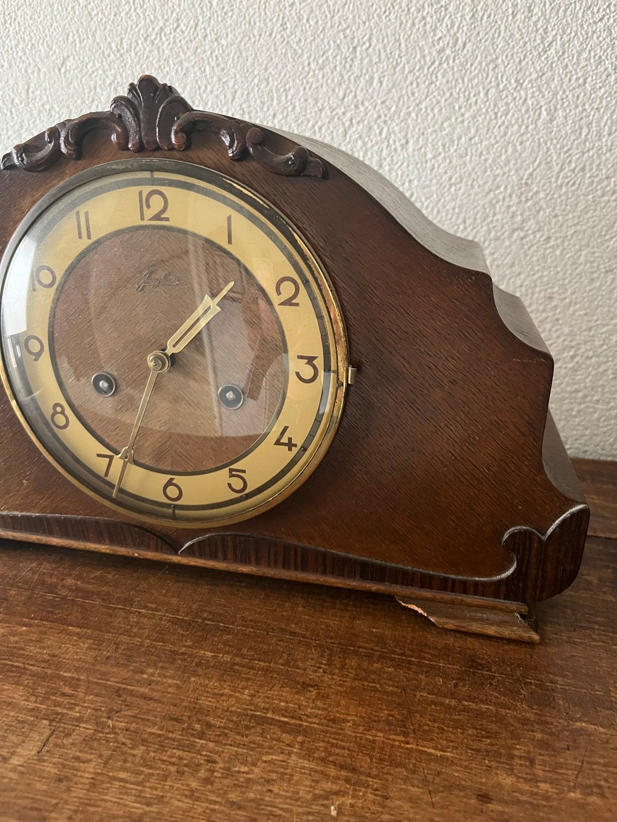 Antieke tafelklok / schoorsteenklok, Ophalen of Verzenden
