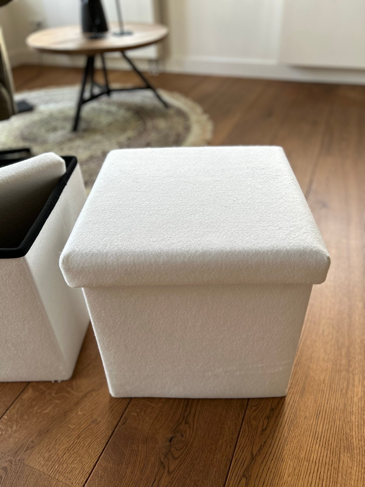 Vilten opbergbox 35x35x35 cm - Wit, Ophalen, Zo goed als nieuw, Wit, Textiel