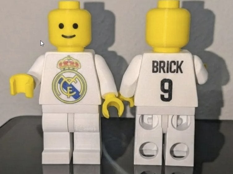 Real Madrid Brickman 20 cm | Eigen Naam & Rugnummer, Ophalen of Verzenden, Nieuw, Buitenlandse clubs, Beeldje of Poppetje