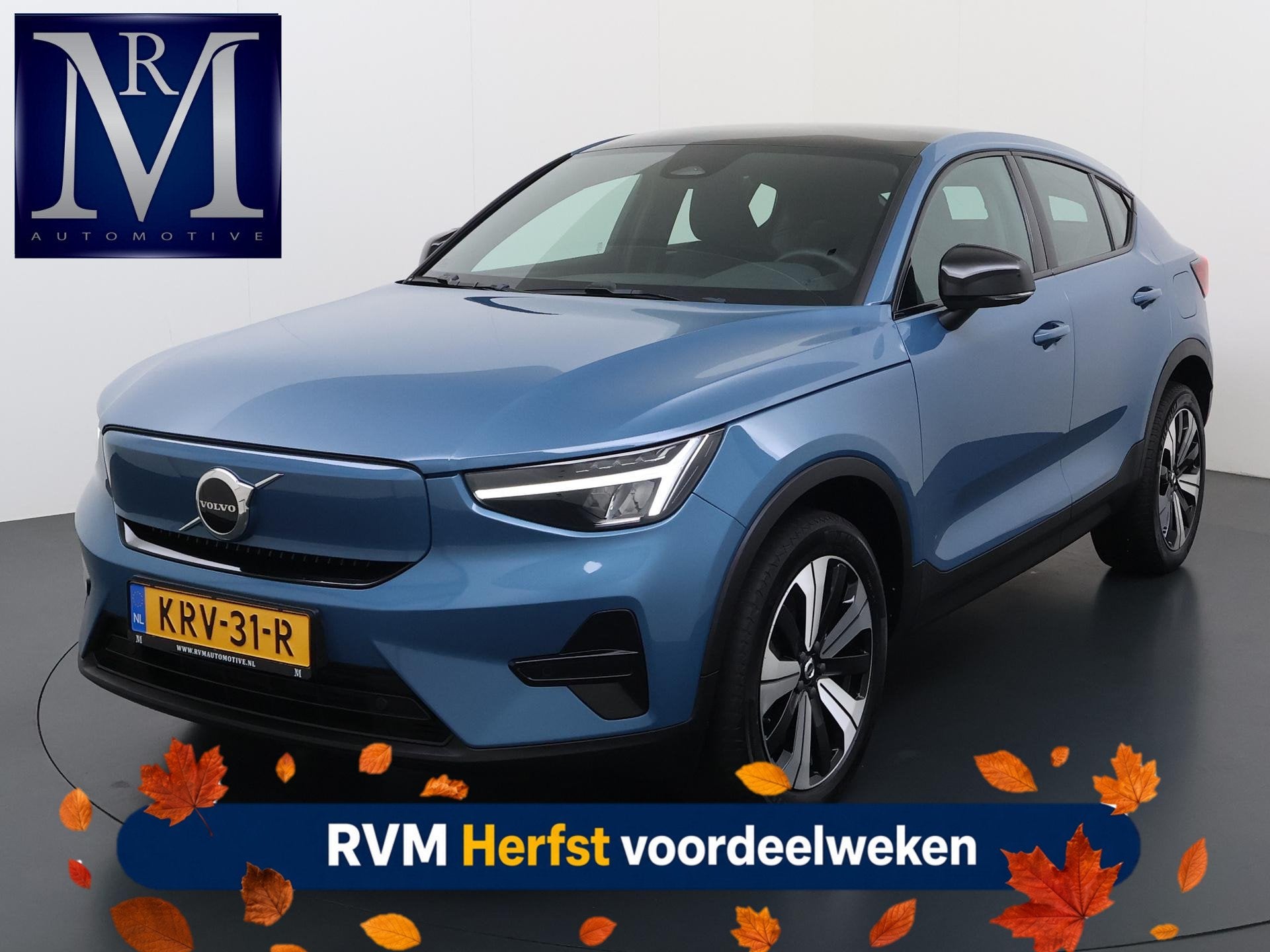 Volvo C40 Recharge Core 70 kWh VAN:32.900,- VOOR:29.770,- UW, Stof, Gebruikt, Blauw, 231 pk