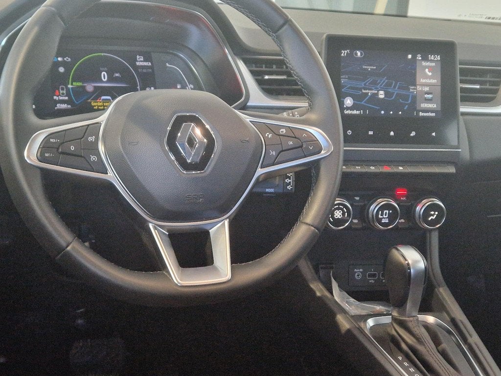 Renault Captur 1.6 E-Tech Hybrid 145 Intens | NAVIGATIE | AC, Auto's, Gebruikt, Leder en Stof, Origineel Nederlands, Hybride Elektrisch/Benzine