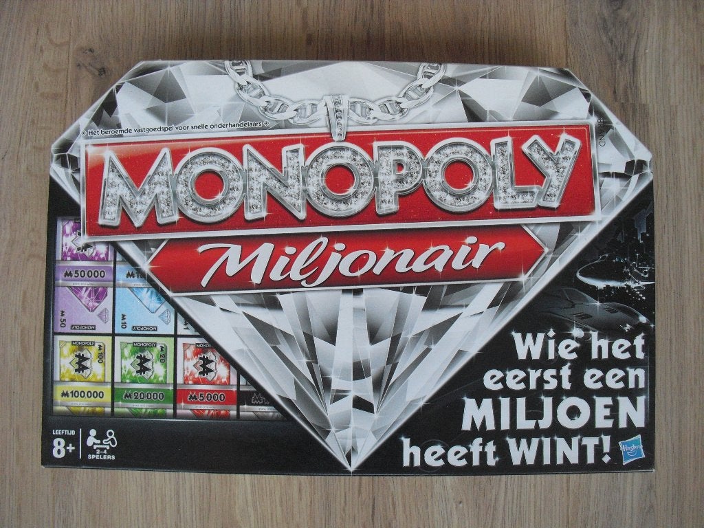 Monopoly miljonair compleet & als nieuw, Hobby en Vrije tijd, Drie of vier spelers, Ophalen of Verzenden, Zo goed als nieuw, Hasbro