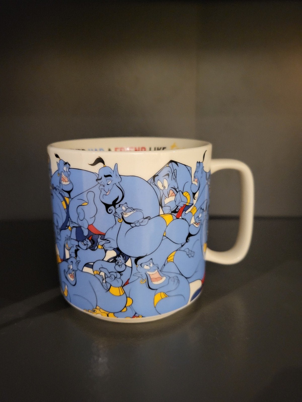 Disney Aladdin Geest Mok - Zo goed als nieuw, Overige typen, Ophalen of Verzenden, Zo goed als nieuw, Steen/keramiek