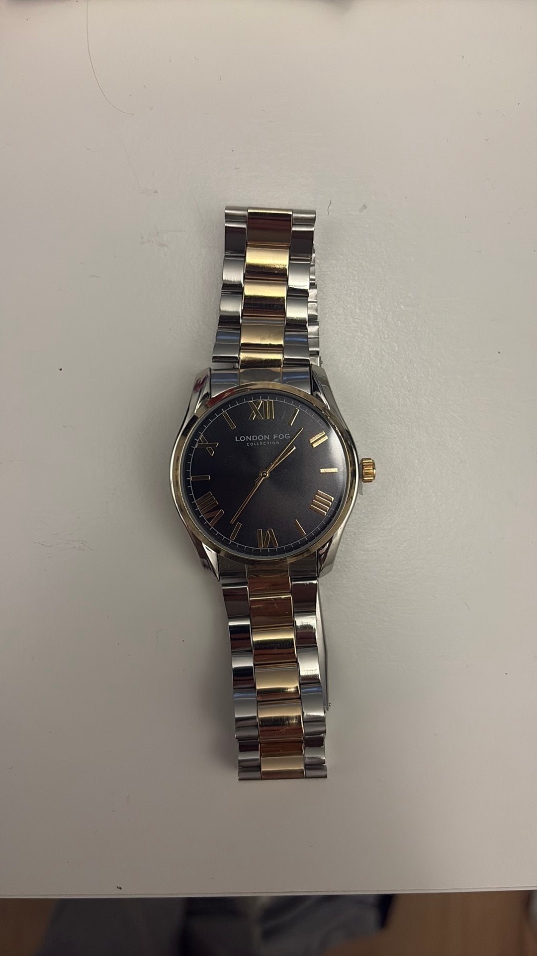 London Fog Collection Herenhorloge - Tweekleurig, Overige merken, Gebruikt, Staal, Polshorloge