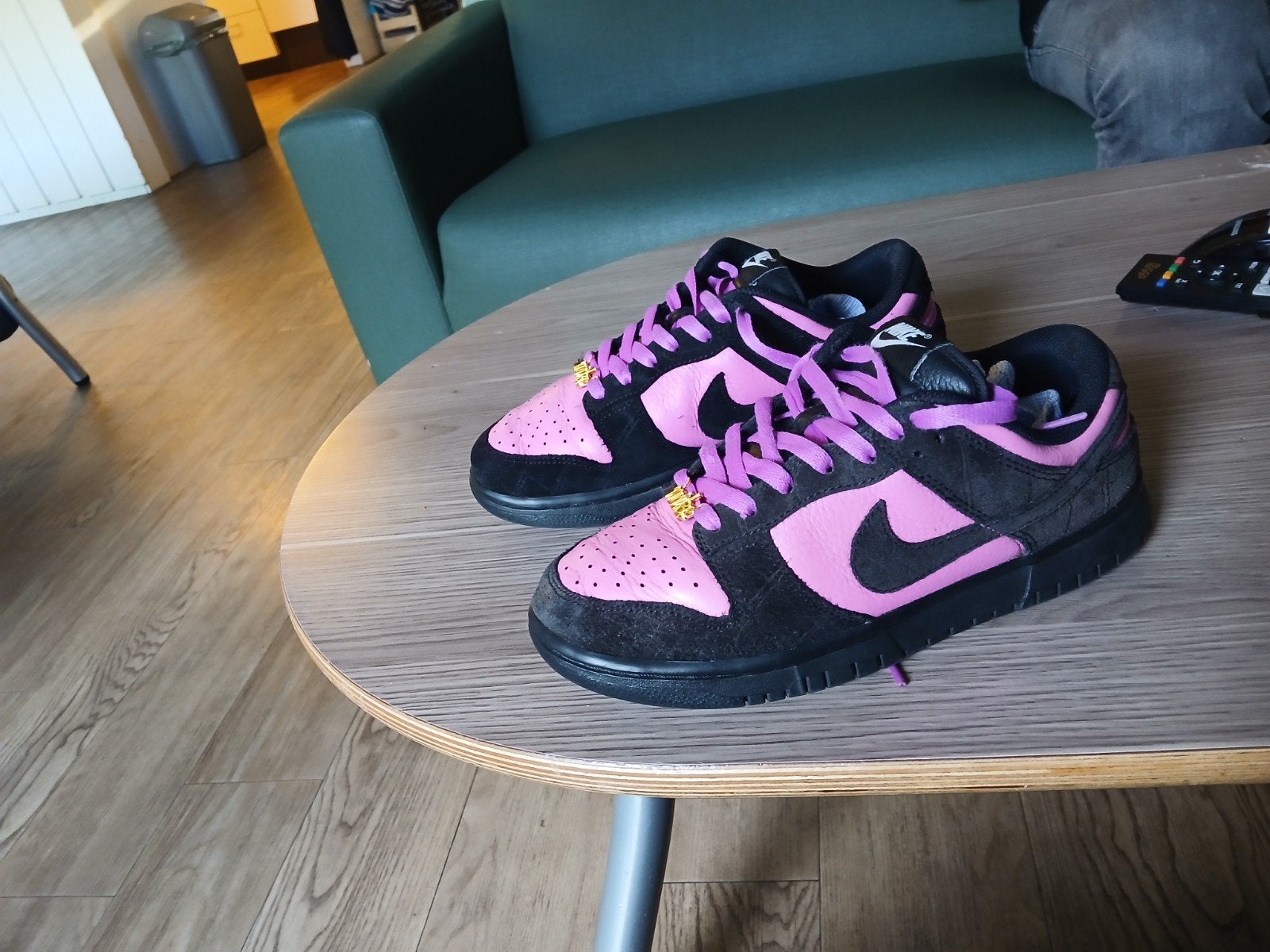Nike Dunk Low Black Pink Rise, Verzenden, Nike, Roze, Sneakers of Gympen