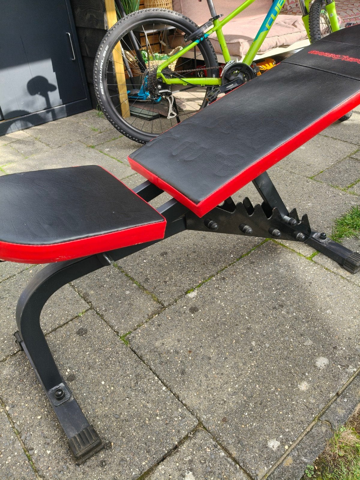 Verstelbare fitnessbank voor krachttraining, Ophalen of Verzenden, Zo goed als nieuw, Fitnessbank