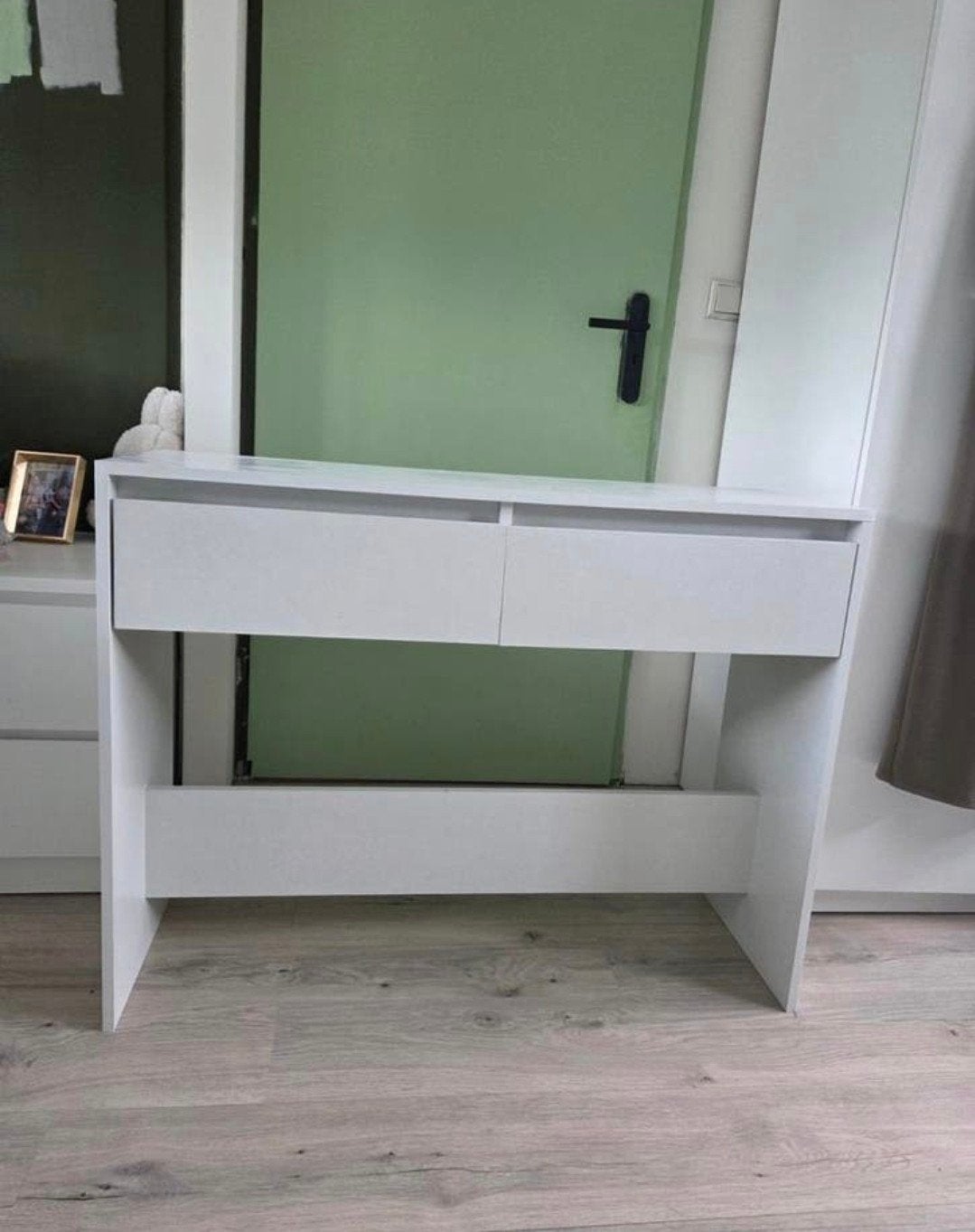 Witte Sidetable 100x35x76,5, Ophalen, Zo goed als nieuw, 25 tot 50 cm, Rechthoekig