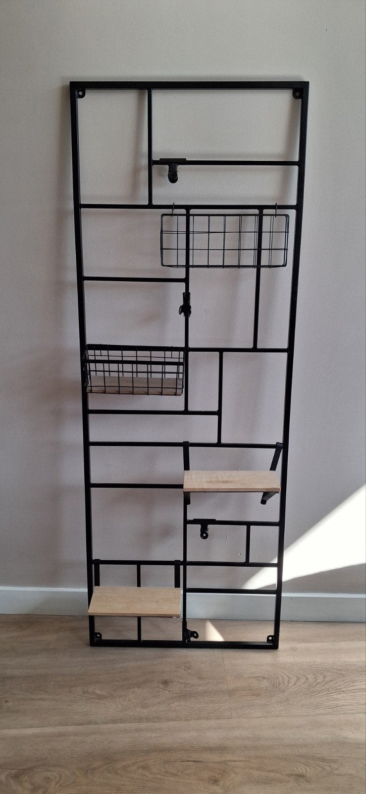 Groot wandrek XL 55x150 zwart metaal, Huis en Inrichting, Ophalen, Zo goed als nieuw, Overige typen
