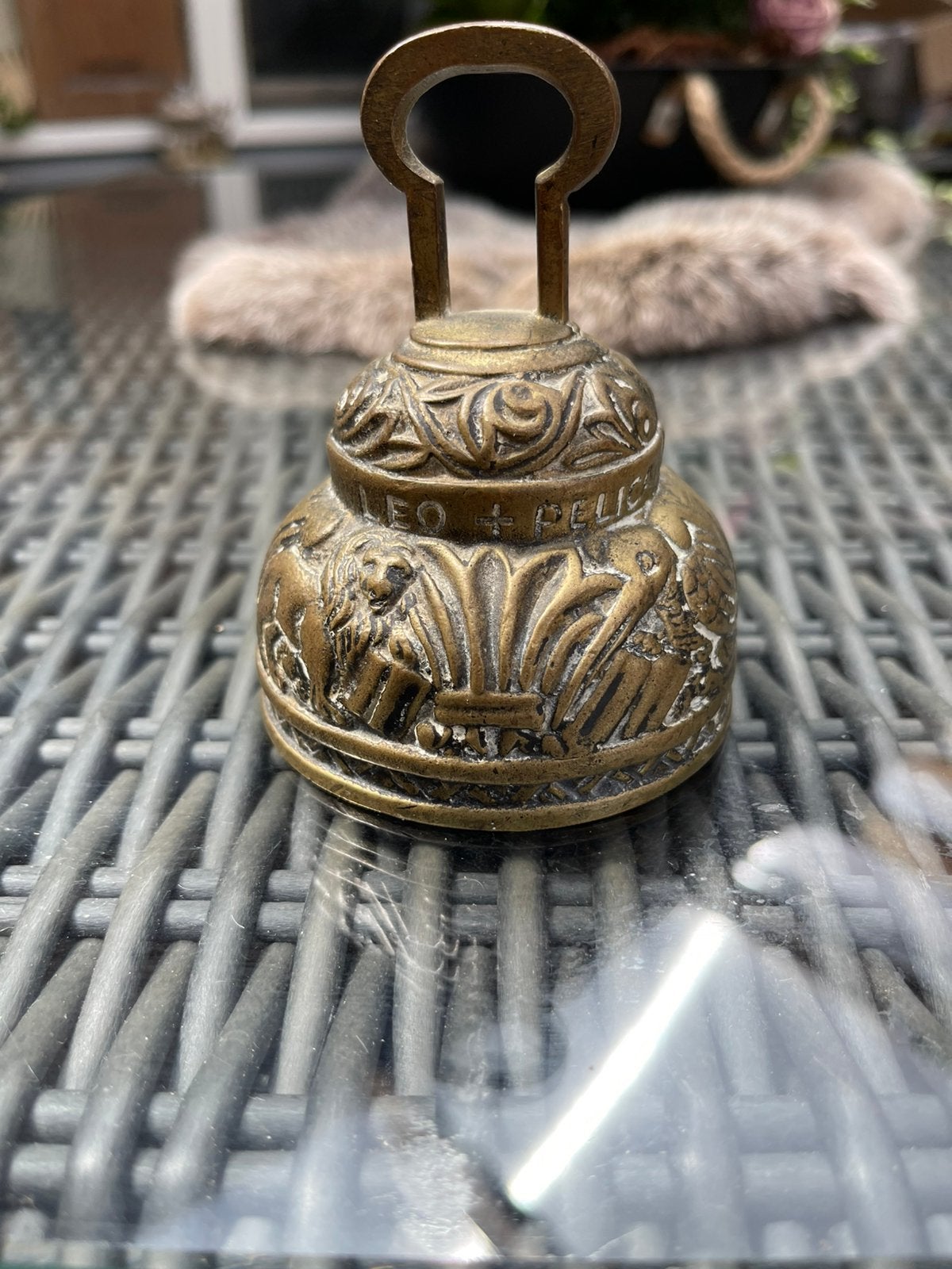 Antieke bronzen bel, Ophalen of Verzenden