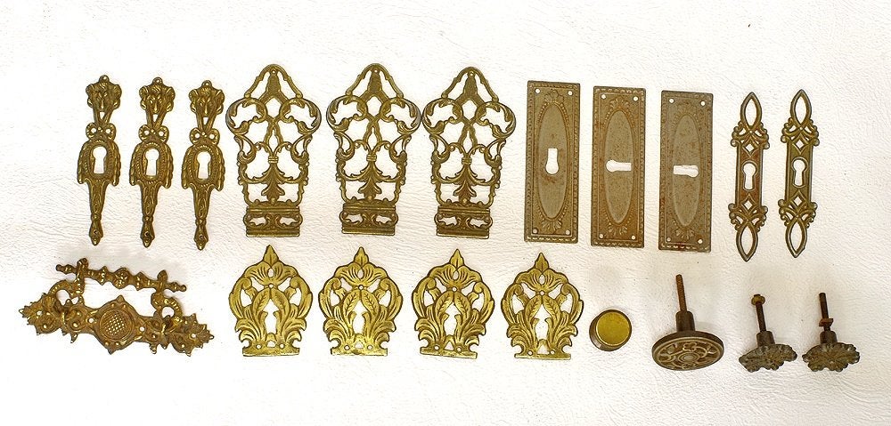 Partijtje oud/antiek meubelbeslag, Antiek en Kunst, Ophalen of Verzenden, Koper