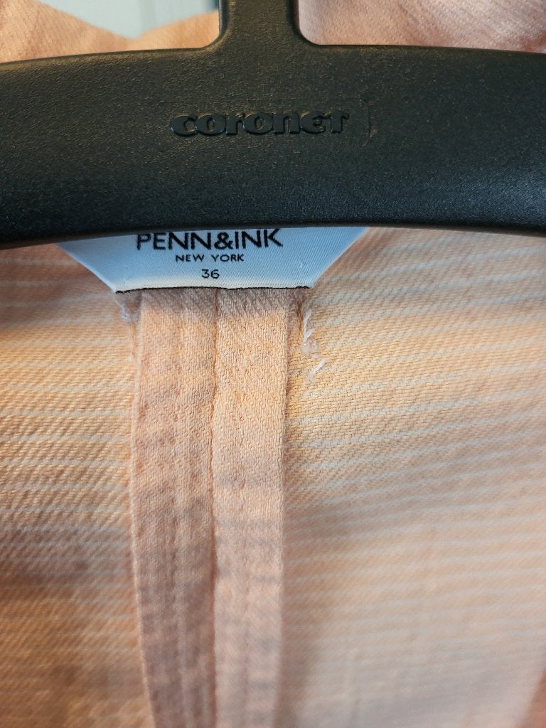 Als nieuw! Penn&Ink jasje, blazer, pasteloranje, maat 36, Kleding | Dames, Overige kleuren, Penn & Ink, Ophalen of Verzenden, Zo goed als nieuw