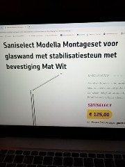 Montage set voor glaswand, Ophalen, Nieuw, Douche