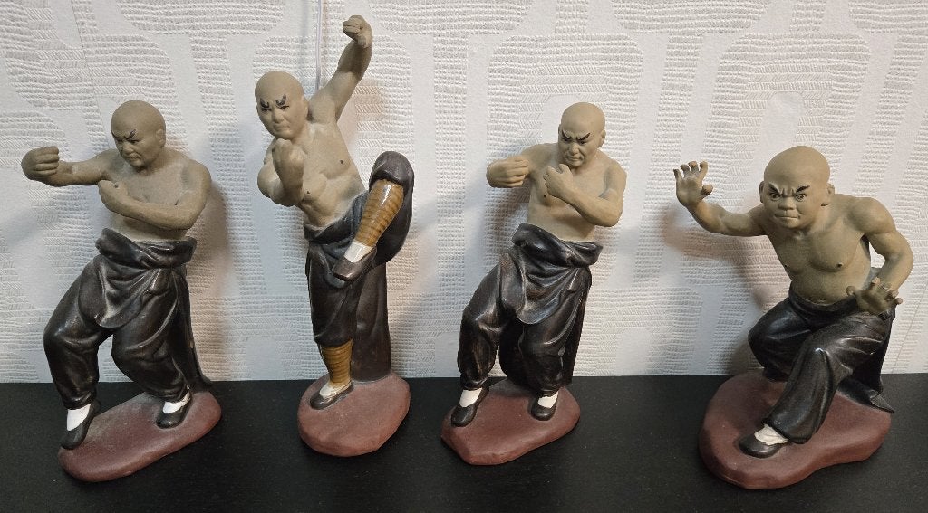4 chinese kungfu beelden, Ophalen of Verzenden, Zo goed als nieuw