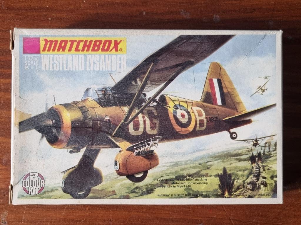 Modelbouwdoos Westland Lysander 1:72 Matchbox, Ophalen, 1:72 tot 1:144, Vliegtuig, Overige merken