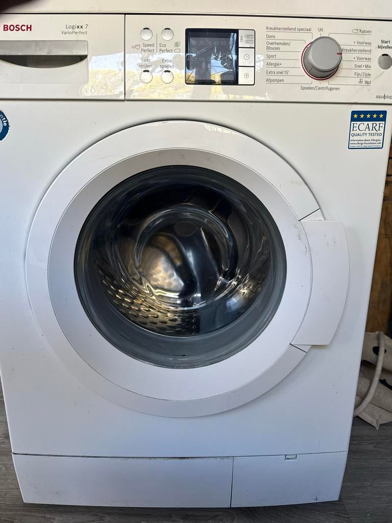 Bosch Logixx 7 VarioPerfect Wasmachine, Witgoed en Apparatuur, Gebruikt, Ophalen of Verzenden, Voorlader, Kort programma