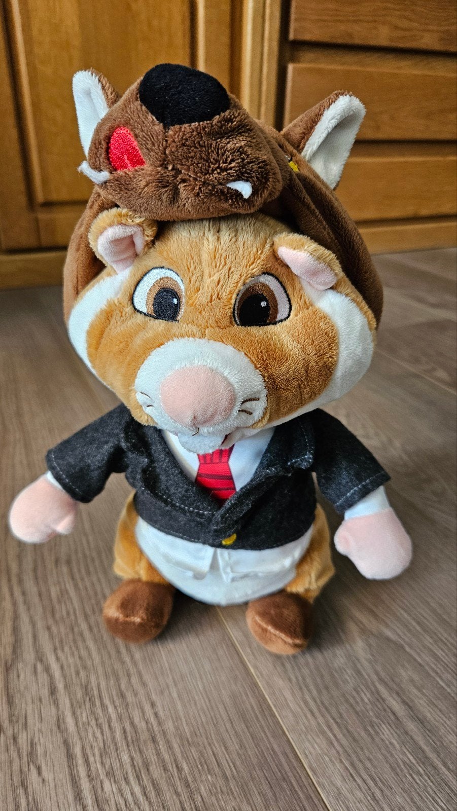 AH Hamster knuffel in Wolf kostuum, Ophalen of Verzenden, Zo goed als nieuw, Overige typen