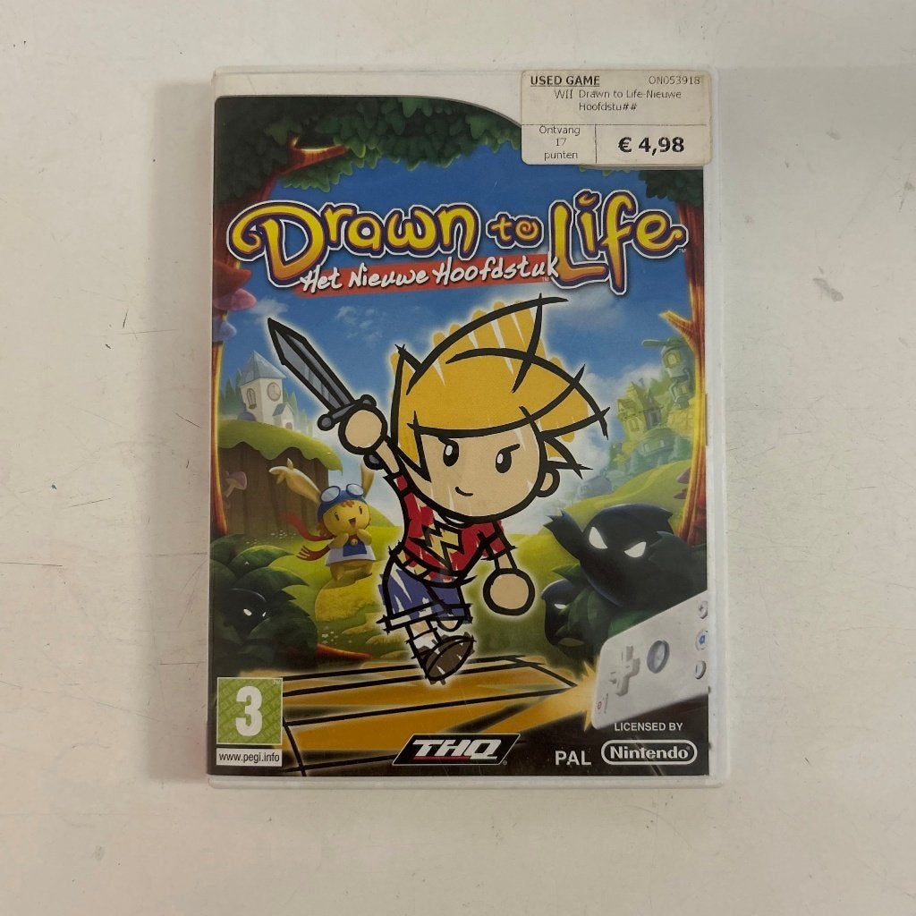 Drawn To Life | Het Nieuwe Hoofdstuk | Wii, Gebruikt, Overige genres, 2 spelers, Ophalen of Verzenden