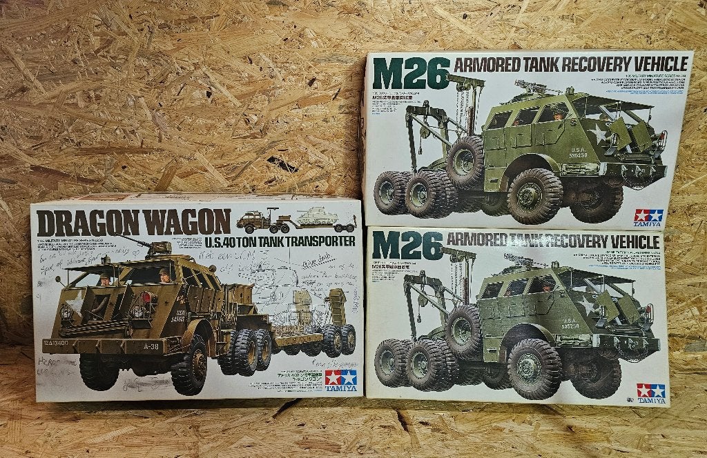 3x Tamiya modelbouwvoertuig (K012), Gebruikt, Verzenden, Groter dan 1:32, Truck