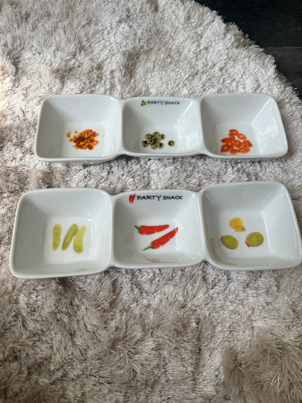 2x Party Snack schaaltjes Siaki, Verzenden, Keramiek, Overige stijlen, Schaal of Schalen
