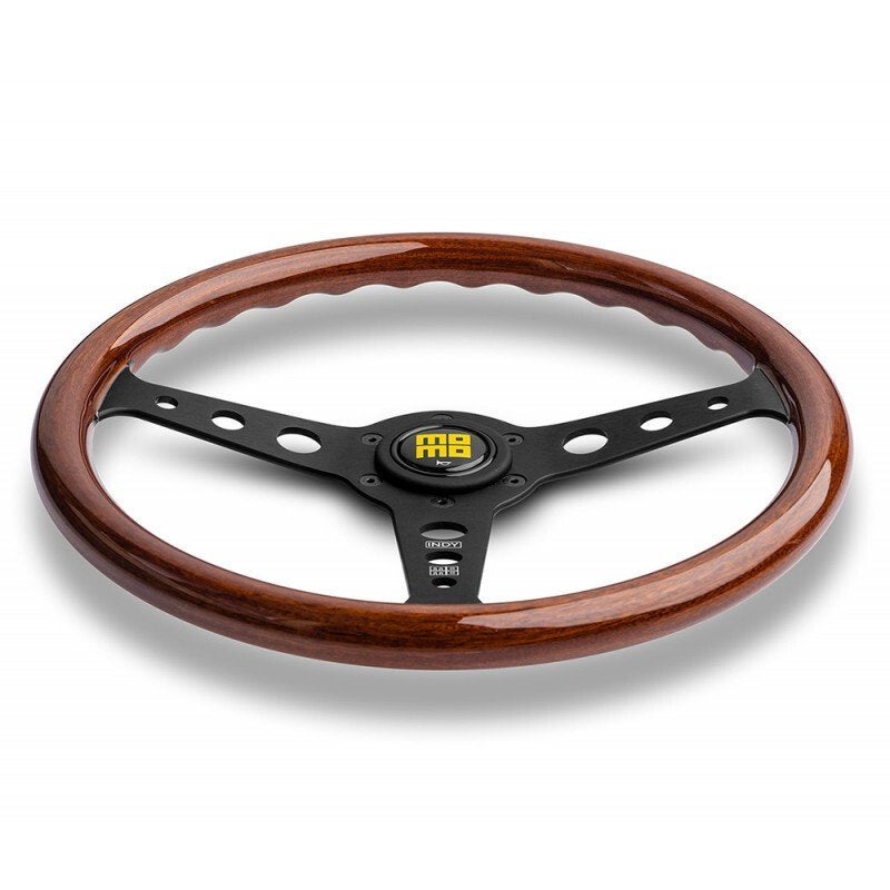 Momo Indy heritage stuur sportstuur 350mm hout zwart, Auto diversen, Ophalen of Verzenden