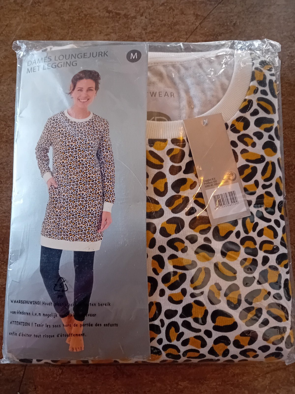 Dames Loungejurk met Legging - Luipaardprint, IYD Bodywear, Ophalen of Verzenden, Nieuw