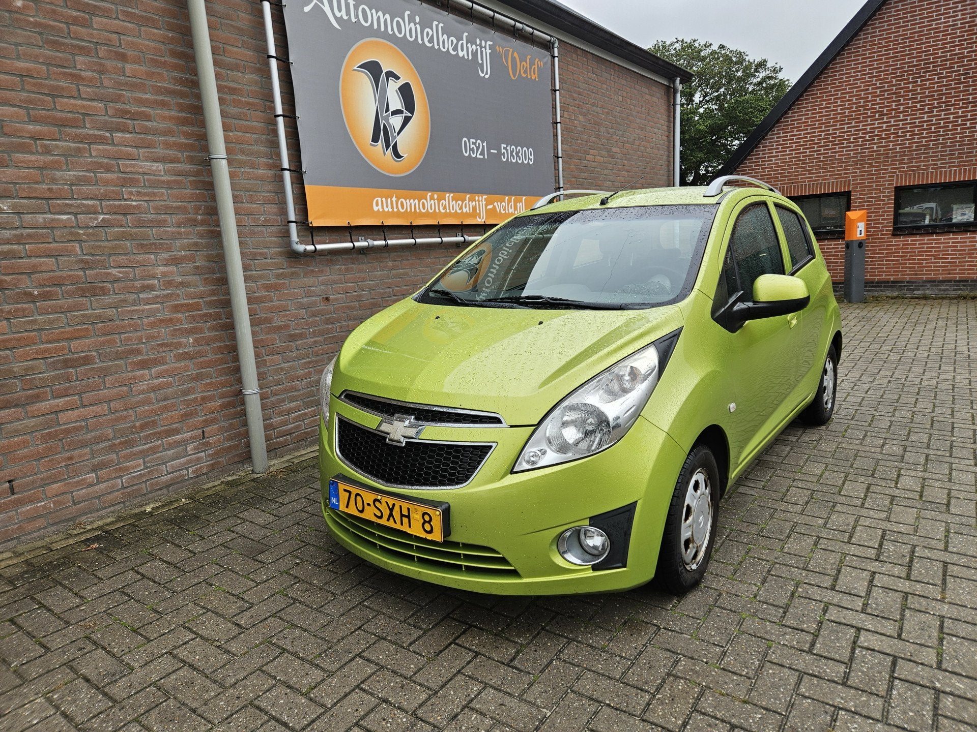 Chevrolet Spark 1.0 16V LT+ Bi-Fuel (bj 2012), Auto's, Euro 5, Stof, Zwart, 4 cilinders