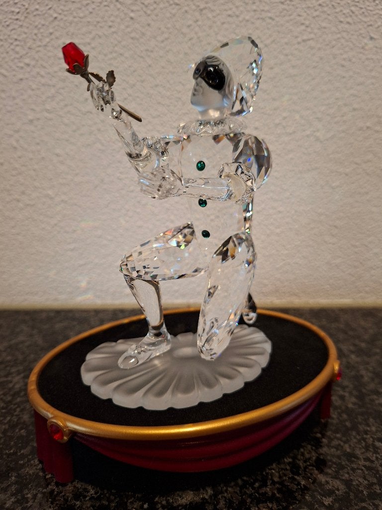 Swarovski Harlekijn met Rode Roos, jaarstuk 2001, Ophalen of Verzenden, Zo goed als nieuw, Figuurtje