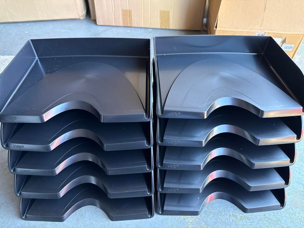 2x5 Sorteerrek Papier Zwart Nieuw - Bureau Organizer, Ophalen of Verzenden, Intersale, Info@intersale-leerdam.nl, 4143hj