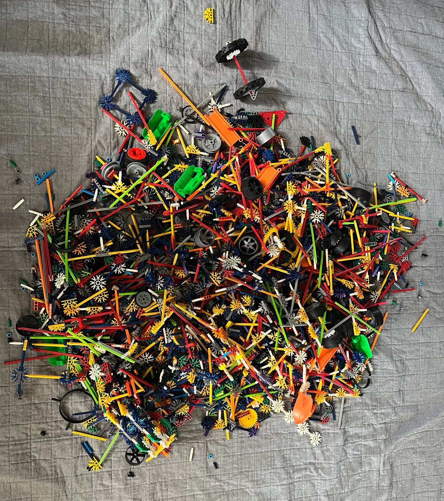 Grote partij K'nex met boekjes, Ophalen, Gebruikt, K'nex