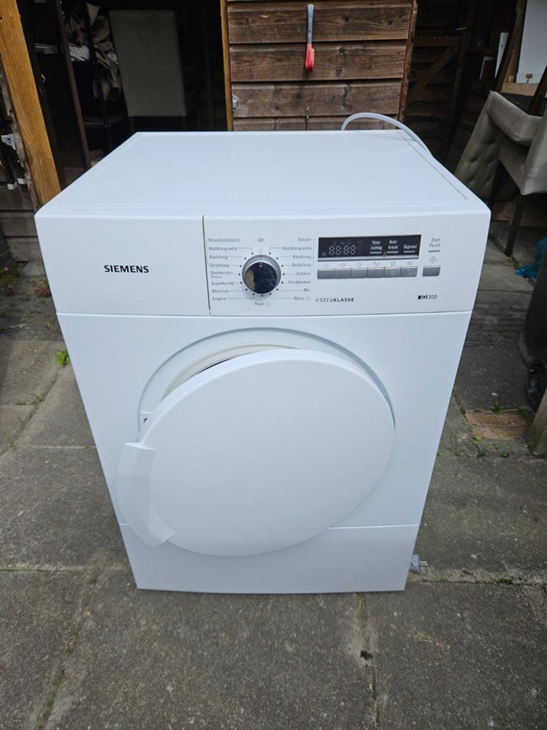 Wasdroger Siemens ExtraKlasse iQ300 - WT34A281NL, Ophalen, 6 tot 8 kg, Gebruikt, Luchtafvoer