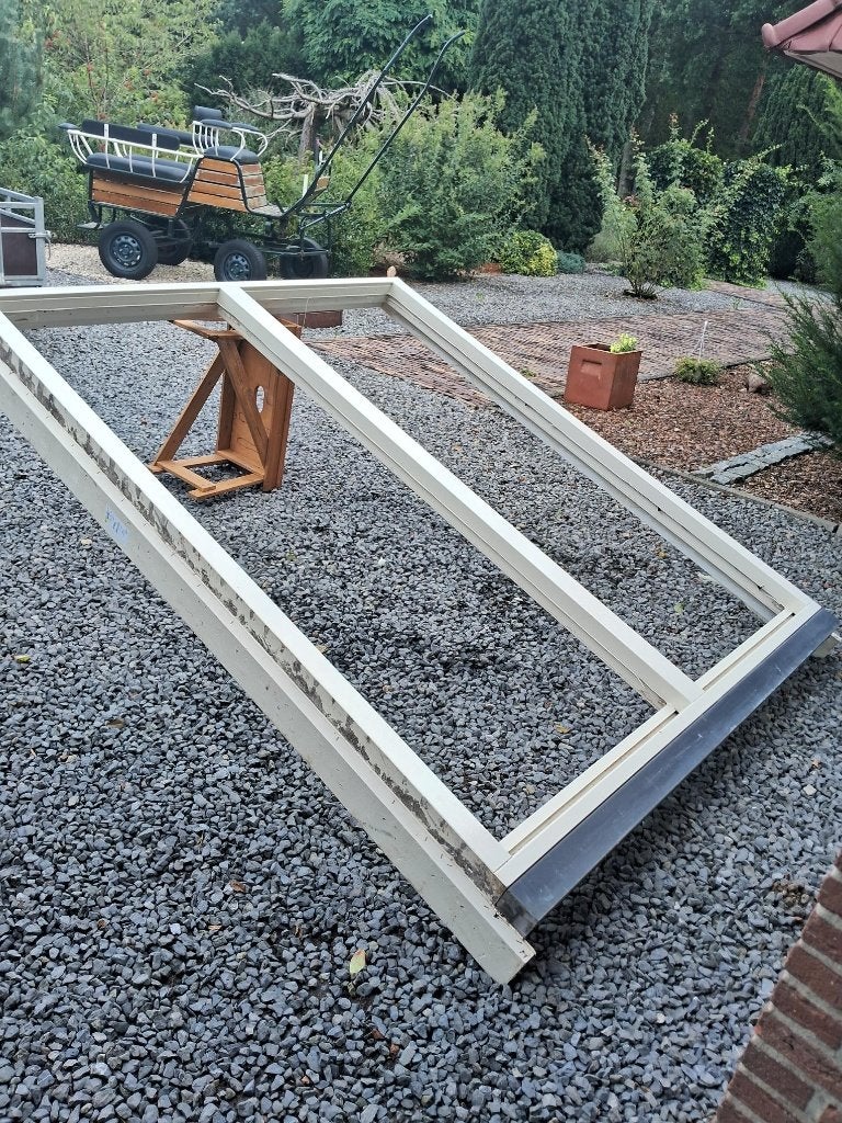 kozijn hardhout met HR++ glas, Doe-het-zelf en Verbouw, Ophalen, Raamkozijn, Zo goed als nieuw, 150 tot 225 cm