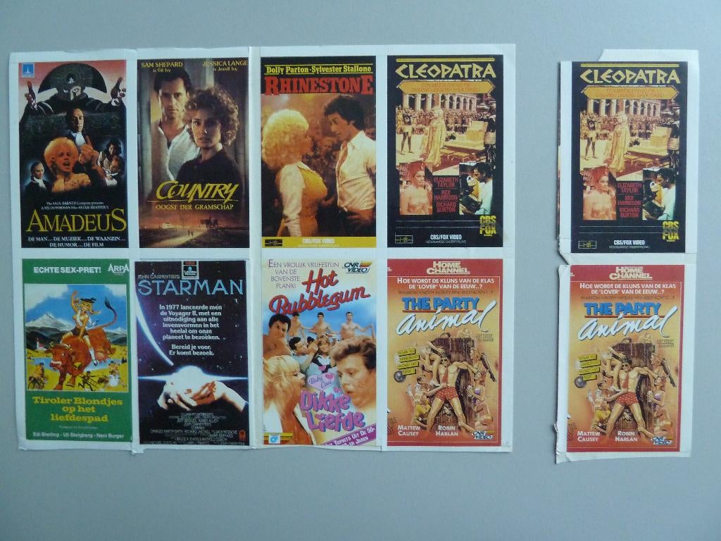 nr4 Filmposters uit de jaren 80 op stickerformaat, Ophalen of Verzenden, Film, Poster