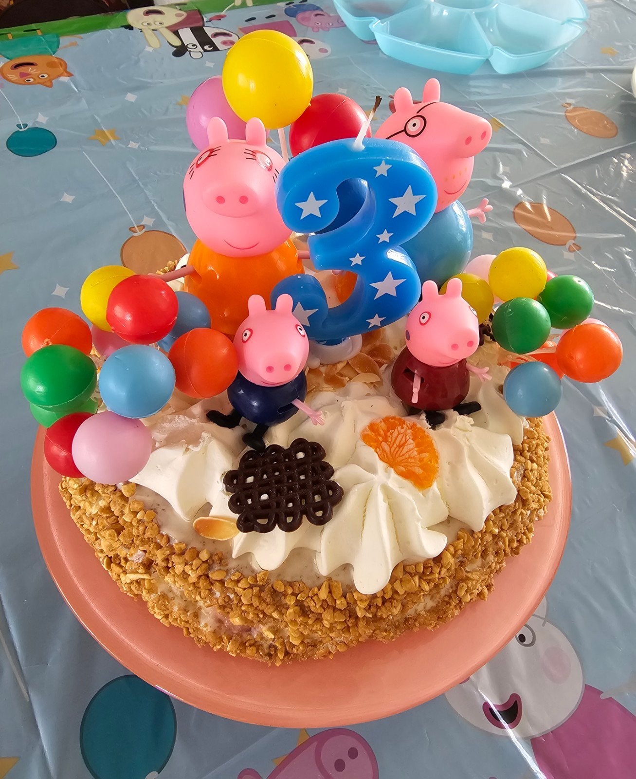 Leuke set peppa big figuren voor op de taart of om te spelen, Ophalen of Verzenden, Nieuw, Versiering