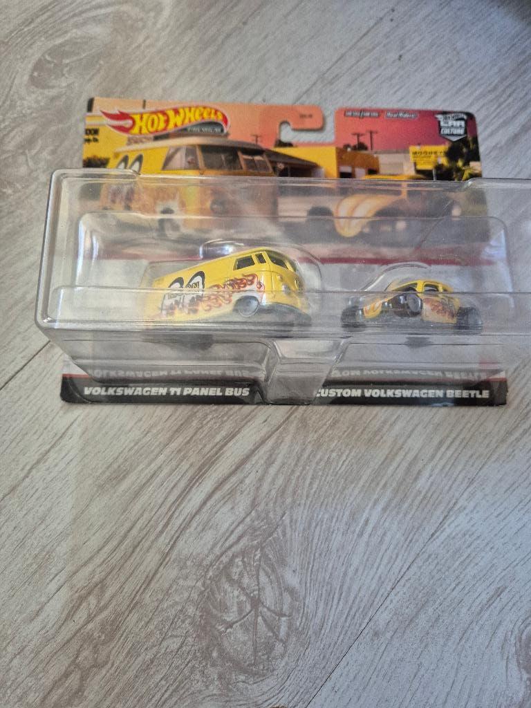 hot wheels VW MOONEYES 2 pack VW t1 panel bus / costom vw, Ophalen of Verzenden, Nieuw, Auto